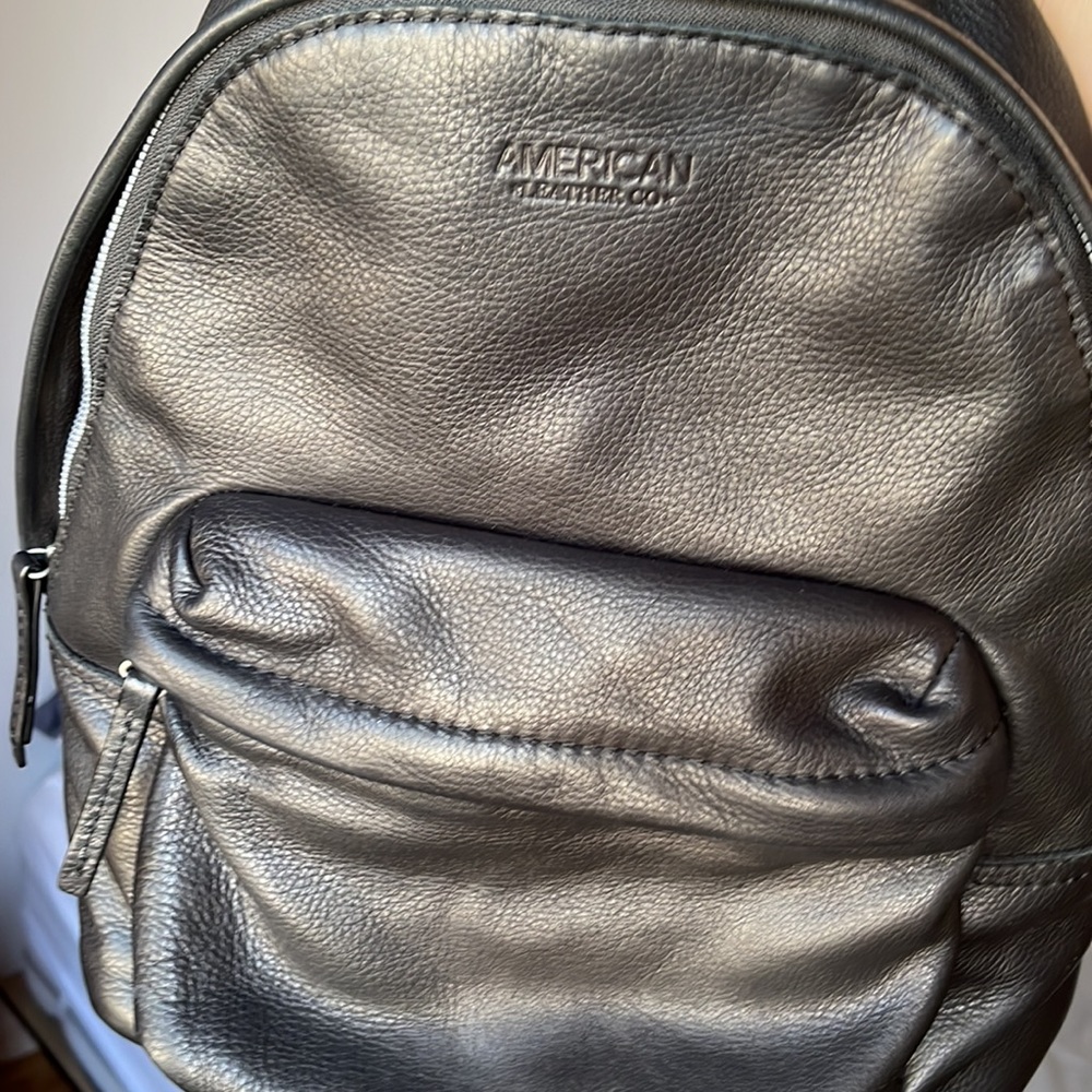 NWOT Soft genuine leather backpack unisex